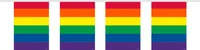 fahnenzeile Regenbogenquadrat 10 Meter