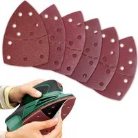 60 Stück Schleifpapier Dreieckschleifer,11 Loch Schleifpapier Körnung 40/60/80/120/180/240,Schleifpapiere mit Klettverschluss für Bosch PSM 100A,PSM 160,PSM 200 AES,PSM 18,PDA 180