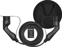 Deltaco E-Auto EV-Ladekabel + Tasche, Typ2 auf Typ2, 16 A, 11 kW, 3-phasig, 7m