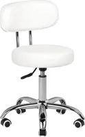 Kozmetická stolička na pedikúru A-007 White