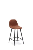 Brigitte - Brauner Hocker aus  - 2er-Set