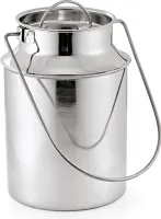 Transportkanne Mit Tragebügel und Steckdeckel, 6 L, Chromnickelstahl, silber