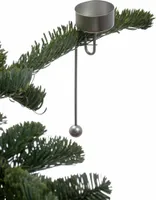 hdg Baumkerzenhalter Balancehalter für Teelicht 4er Set in silber