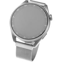 Armband Fixed Mesh Strap 20mm für Smartwatch, Silbern