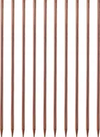 KADAX Rankhilfe aus Holz "Tarup", imprägnierte Pfähle, Kletterpflanzen-Stab, 120 cm, 10 Stück