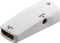 Kompakter HDMI-Buchse auf VGA-Buchse inkl. 3,5 mm Audio-Buchse, vergoldet