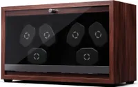 Klarstein, automatický naťahovač hodiniek, pre 6 hodiniek, pre automatické hodinky, tichý, modré LED osvetlenie, akrylové dvierka, 4 nastavenia TPD