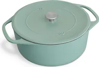 SPRINGLANE Cocotte mit Deckel, Mint, rund, 28 cm, 6 L, Gusseisen Bräter, Schmortopf Induktion