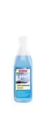 SONAX AntiFrost+KlarSicht Konzentrat (250 ml) ergibt bis zu 0,75 Liter Winter-Scheibenwaschwasser, sofort mischbereit, schlierenfrei, Antikalk-Effekt | Art-Nr. 03321000
