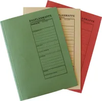 RNK Verlag Bauplanmappe (B)230 x (H)318 mm farbig sortiert 3 Mappen