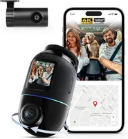 Dash Cam 4K Omni, Front & Heck-Kamera Auto 4K+1080 Dual-Kanal 360° Rotierend AI-Bewegungserkennung, Nachtsicht, GPS 5GHz WiFi 6, 24h Parkmodus