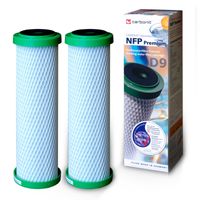 2 Stück NFP Premium D-9, Carbonit Monoblock Wasserfilter