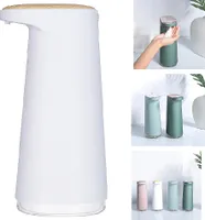 Seifenspender, Geschirrspülmittelspender, automatisch, 450ml, USB aufladbar, IPX4, Weiß