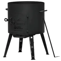 BBQ-Toro Raketenofen RAKETE #5, Rocket Stove Stecksystem für Dutch Oven, Stahl