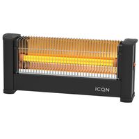 ICQN Infrarot Standheizstrahler, Für Räume bis 9m², 900 W, IP20, Elektroheizung, 135 Zentimeter Kabel, Heizstrahler für Büro oder Haus, Infrarotheizer, IQ.0900.APW