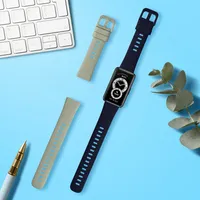 kwmobile 2x Sportarmband kompatibel mit Huawei Band 10 / 9 / 8 Armband - Fitnesstracker Band Set aus TPU Silikon