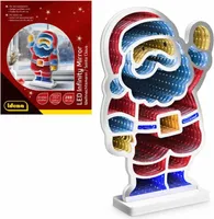 LED Infinity Mirror Weihnachtsmann 25x8x40cm mit Netzteil
