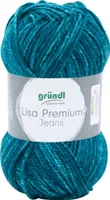 Gründl Wolle Lisa Premium Jeans 50 g grünblau meliert
