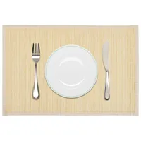 vidaXL 6 Bambus-Platzdeckchen 30 x 45 cm Natur