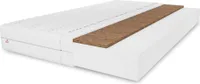 Materac dziecięcy kokos 80x160x10 cm, materac dziecięcy do łóżeczka, stopień twardości H3/H4, pikowany biały pokrowiec