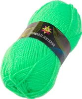 PSYWORK 50g Schwarzlicht Wolle Neon | Grün | Strickgarn aus 100% Polyacryl | zum Häkeln & Stricken | fluoreszierend leuchtend | UV-aktiv | DIY | Basteln | StringArt