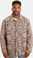 Jacke Karl Kani Chest Signature Washed Ribstop Shirt Jacket brown, Größe: L
