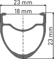 Felge DT Swiss R 460 28" schwarz 622-18 VL 6,5mm 28 Loch