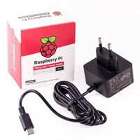oficiální napájecí zdroj Raspberry Pi USB-C 5,1 V / 3,0 A, EU, černý