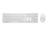 Dell Pro KM5221W - Tastatur-und-Maus-Set - QWERTZ - Deutsch - weiß