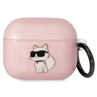 Karl Lagerfeld KLA3HNCHTCP puzdro pre AirPods 3 Pink Pink Ikonik Choupette