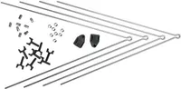 V-Strebenpaar SKS SECU Chromopl. VR+HR für Kunststoffbleche 10184
