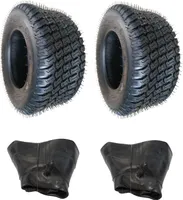 2x Schlauch + 2x 20x10.00-8 Reifen WAVE Reifen für Rasentraktor Aufsitzmäher Landwirtschaftliche Maschinen  Schneefräse Rasenmäherreifen  Mantel Reifenmantel  20 x 10.00 – 8 20 x 10 - 8