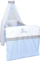 Baby Delux Baby Bettwäsche Bettset 4-tlg Bettausstattung Nestchen Himmel mit Stickerei Prince Stars