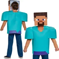 Steve Minecraft kostým pre deti karnevalový kostým tyrkysový