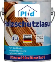 Plid Holzschutzlasur 2,5l Nussbaum für ca. 30m² / Holzlasur, Holzschutz, Holzgrundierung