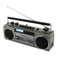 Soundmaster SRR70TI Prenosné retro kazetové rádio s DAB+, mikrofónom, Bluetooth, USB, SD a MP3 prehrávaním