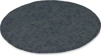 Sitzkissen Outdoor Stuhlkissen 35x35 cm Filz - Sitzpolster für Stuhl, Gartenstuhl oder Bank Stuhlauflagen Sitzbank Kissen Bankkissen Filzkissen Rund Dunkelgrau