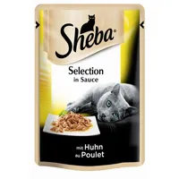 Sheba Selection v omáčce s kuřecím masem v praktickém porcovaném sáčku 85g