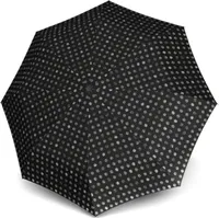 Knirps Taschenregenschirm Regenschirm A.200 Medium Duomatic Pinta Classic schwarz mehrfarbig