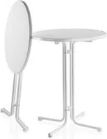 Gastro Uzal - Stehtisch, Bistrotisch Amsterdam, weiß, 85 cm Durchmesser