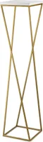 HowHomely Modern Pflanzenständer, Blumenhocker aus Metall Gold 100 cm Höhe - Blumenständer für das Haus