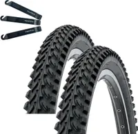 Angebot-Set / 2 x Kenda K-898 20" MTB Fahrradreifen Schwarz 50-406 (20 x 2.00) inkl. maxxi4you Reifenheber