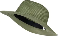 styleBREAKER Damen Panama Sonnenhut aus Papierstroh | Faltbarer Knautschhut mit breiter Krempe | Sommer Fedora Hut für Strand und Festival