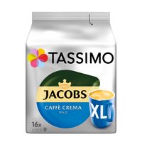 Tassimo Jacobs Caffè Crema mild XL | 16 T Discs, Kaffeekapseln
