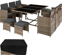 Rattan Sitzgruppe Malaga für 6 bis 10 Personen