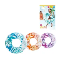 Plavecký kruh Intex Print Transparent 91cm 3ass