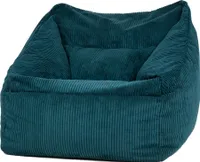icon Riesen Sitzsack Sessel Bean Bag Natalia, Blaugrün, Cord XXL Sitzsack Erwachsene mit Füllung Für Das Wohnzimmer, Riesensitzsack XXL Flauschig Cord - Hergestellt in Deutschland