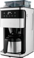 Medion MD 19911 Kaffeemaschine silber, 1 L Fassungsvermögen, mit Thermoskanne