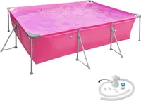 Swimming Pool Summertime rechteckig solider Stahlrahmen