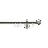 SN Deco - Innenlaufgarnitur Bozen, 16 mm, 1-Lauf, edelstahl optik, 100 cm